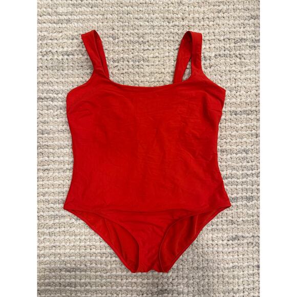 Stylest DreamSculpt™ Square Neck One-Piece Swimsuit - Hot Pepper Red - Size 2XL - Picture 2 of 5